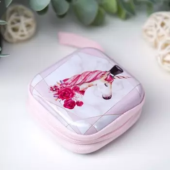 Шкатулка металл на молнии с петелькой