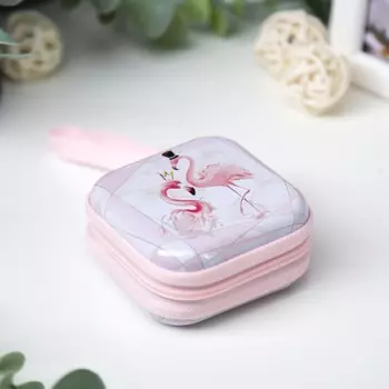 Шкатулка металл на молнии с петелькой