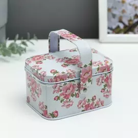 Шкатулка металл с ручкой