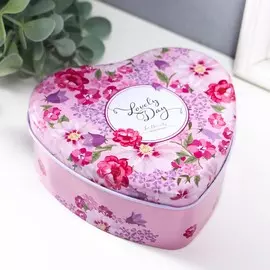 Шкатулка металл сердце