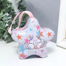 Шкатулка металл звёздочка