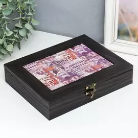 Шкатулка венге 18х23х5 см
