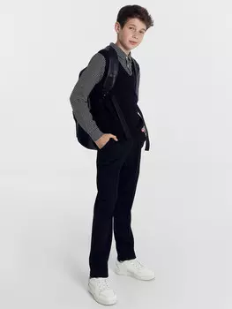 Школьные брюки для мальчиков в черном цвете