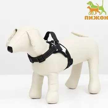 Шлейка к7 мягкая светоотражающая, размер xs, ог 32 - 40 см, вес 2.5-5 кг, хаки