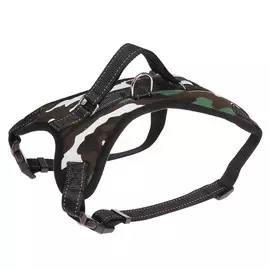 Шлейка к7 мягкая светоотражающая, размер l, ог 64-86 см, вес 18- 27.5 кг, хаки