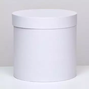 Шляпная коробка белая, 23 х 23 см