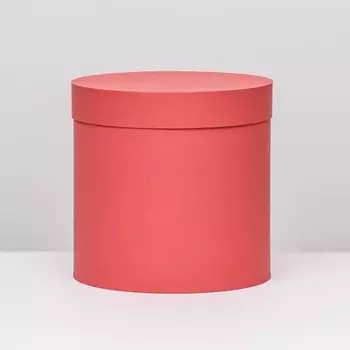 Шляпная коробка красная , 23 х 23 см