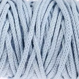 Шнур для рукоделия хлопковый 100% хлопок 4 мм, 50м/140гр (голубой)