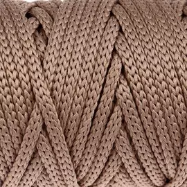 Шнур для рукоделия полиэфирный 4 мм, 50м/110гр (т. бежевый)