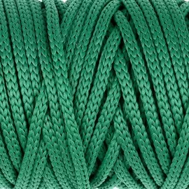 Шнур для рукоделия полиэфирный 4 мм, 50м/110гр (зелёный)
