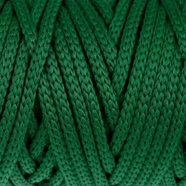 Шнур для рукоделия полиэфирный 4 мм, 50м/110гр (т. зелёный)