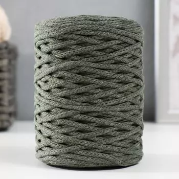 Шнур для вязания без сердечника 70% хлопок, 30% полиэстер ширина 3мм 100м/160±10гр (132)