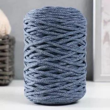 Шнур для вязания без сердечника 70% хлопок, 30% полиэстер ширина 3мм 100м/160±10гр (113)