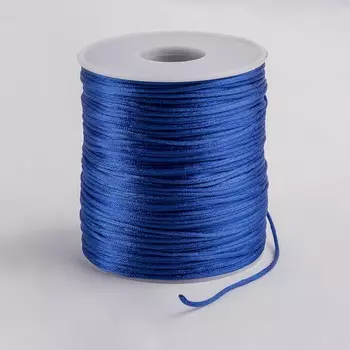 Шнур нейлоновый на бобине d=2 мм, l=100 м, ярко-синий