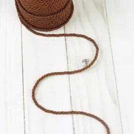 Шнур витой, d=3 мм, 25±1 м, коричневый