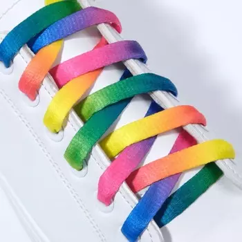 Шнурки для обуви, пара, плоские, 8 мм, 120 см, цвет