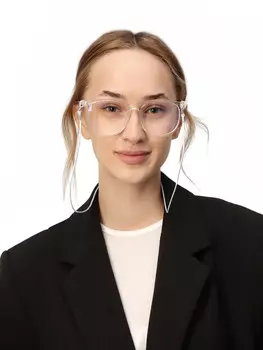 Шнурок для очков на шею, 70 см, силиконовый, серый