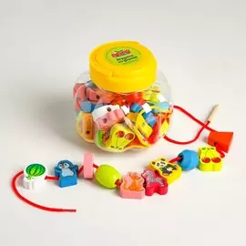 Шнуровка в банке 40 деталей