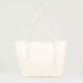 Сумка-шопер на молнии, цвет бежевый