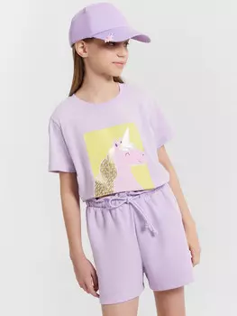 Шорты для девочек лиловые