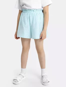 Шорты для девочек бирюзовые однотонные