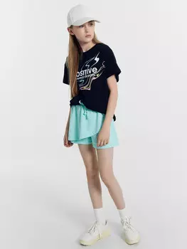 Шорты для девочек светло-бирюзовые