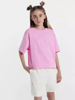 Шорты для девочек светло-молочные