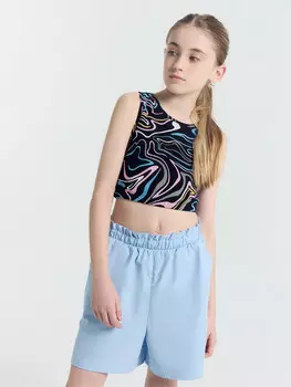 Шорты для девочек в голубом цвете