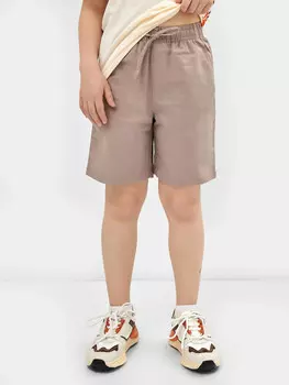 Шорты для мальчиков бежевые из льна и хлопка