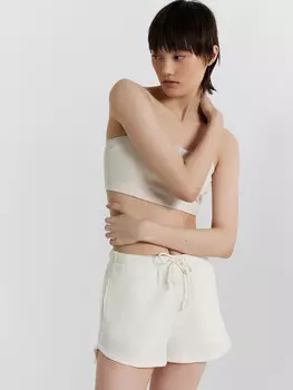 Шорты домашние женские молочные