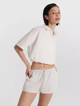 Шорты домашние женские серые