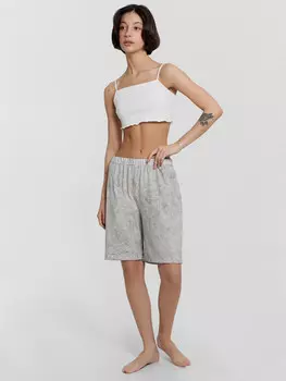 Шорты домашние женские серые