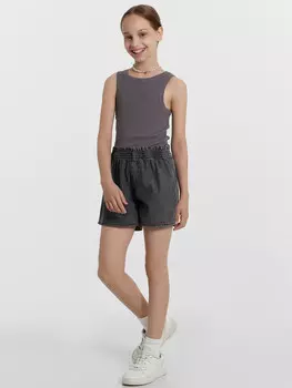 Шорты джинсовые для девочек серые