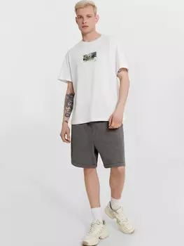 Шорты мужские хаки с обработкой эйсид