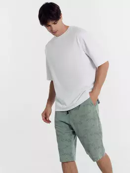 Шорты мужские серые с эффектом варки