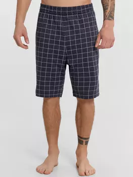 Шорты мужские синие в клетку