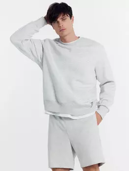 Шорты мужские в меланжево-сером цвете