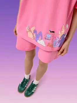 Шорты женские в пастельно-розовом цвете