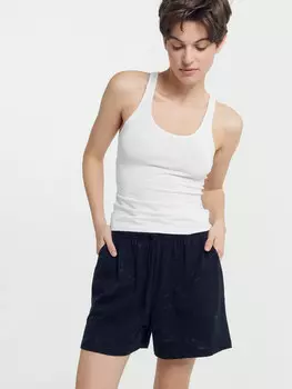 Шорты женские черные с фиолетовыми разводами