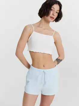 Шорты женские домашние голубые