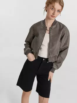 Шорты женские джинсовые черные