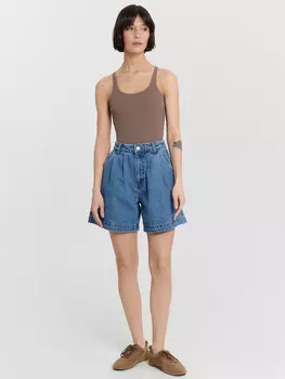 Шорты женские джинсовые синие