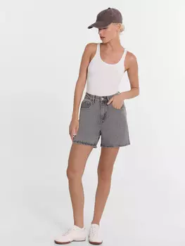 Шорты женские джинсовые в сером цвете