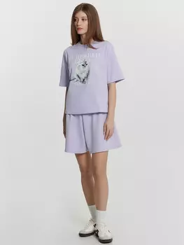 Шорты женские лиловые