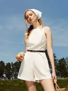 Шорты женские молочные