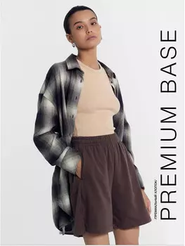 Шорты женские пепельно-коричневые