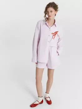 Шорты женские розовые в полоску