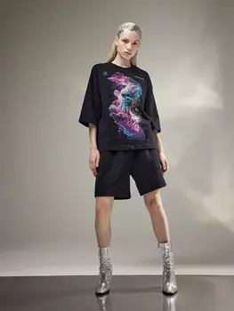 Шорты женские в черном цвете