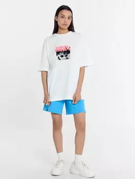 Шорты женские в лазурно-голубом цвете