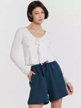 Шорты женские зеленые